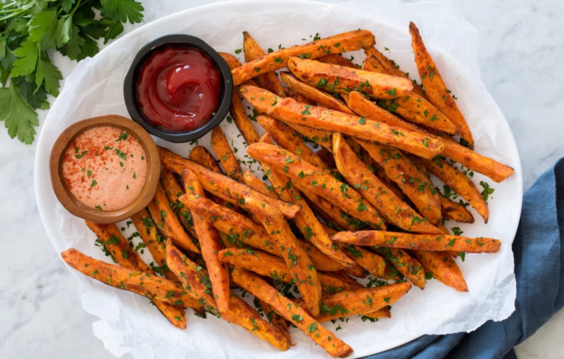 Fried stick potato